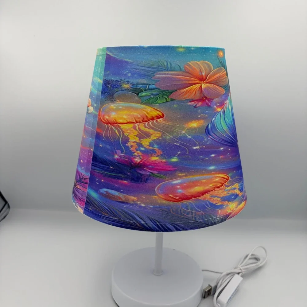 Mermaid‎ Jellyfish Ocean Lamp Kids Night Light USB Powered LED